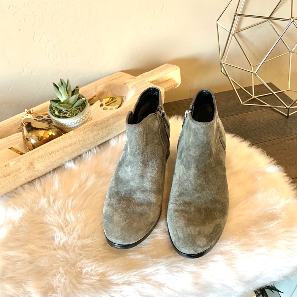 Sam Edelman Petty Booties Gray Suede Ankle boots